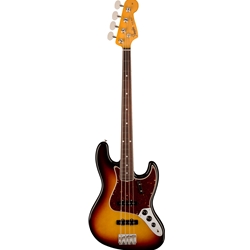 Fender American Vintage II 1966 Jazz Bass, Rosewood Fingerboard, 3-Color Sunburst Electric Bass Guitar