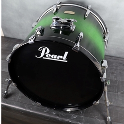 Pearl  Session Custom 22X18 Bass Drum Green Burst