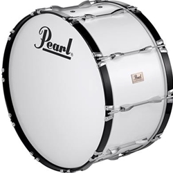 Pearl Competitor Marching Bass Drum 26x14 #33 Pure White