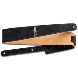 Taylor Strap,Embroidered Suede,Black,2.5"