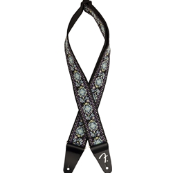 Fender Pasadena Woven Strap, Blue Lotus, 2" Guitar Strap