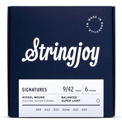 Stringjoy Signatures Balanced Super Light Gauge (9-42) Nickel Wound Electric Guitar Strings