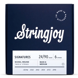 Stringjoy Signatures Bass VI Balanced Medium Gauge 24-90 Nickel Wound Guitar Strings