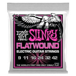 Ernie Ball Super Slinky Flatwound Electric Guitar Strings 9-42