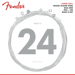 Fender Super 250 Bass VI Strings, Nickel Plated Steel, Ball End