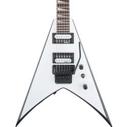 Jackson JS Series King V JS32 White with Black Bevels Electric Guitar