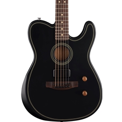 Fender Acoustasonic Standard Telecaster, Black Electric Guitar