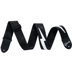 Gibson The Lightning Bolt Seatbelt Guitar Strap Black