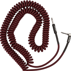 Fender Professional Series Coil Cable, 30', Red Tweed