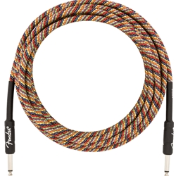 Fender Festival Instrument Cable, Straight/Straight, 18.6', Pure Hemp, Rainbow
