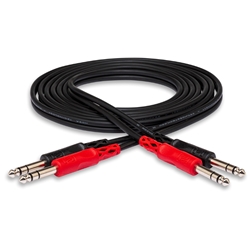 Hosa CSS-203 Stereo Interconnect Dual 1/4 in TRS to Same