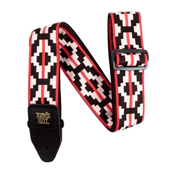 Ernie Ball Classic Jacquard Guitar Strap/Bass Strap Ristra Red