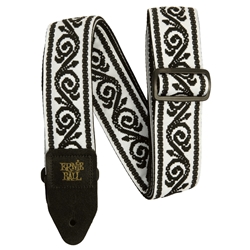 Ernie Ball Classic Jacquard Guitar Strap/Bass Strap Black Vine