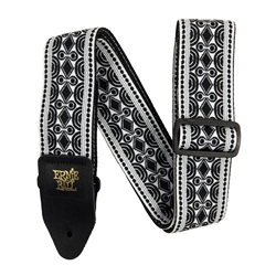 Ernie Ball Classic Jacquard Guitar Strap/Bass Strap Beatnik Black