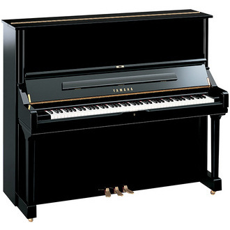 Yamaha U3PE 52" Professional Studio Upwright Polished Ebony Piano