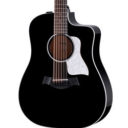 Taylor 250ce Plus Doce Doble Acoustic Electric Guitar Black