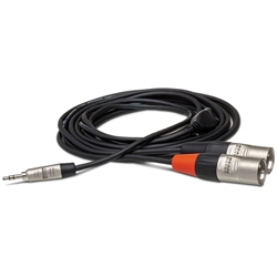 Hosa HMX-006Y Pro Stereo BreakoutRean 3.5 mm TRS to Dual XLR3M