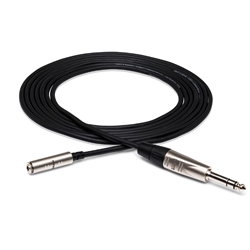 Hosa Pro Headphone Extension Cable 10 ft REAN 3.5 mm TRS to 1/4 in TRS