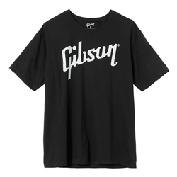 Gibson Distressed Gibson Logo T Black  Medium