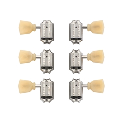Gibson Vintage Nickel Machine Heads, Yellow Buttons