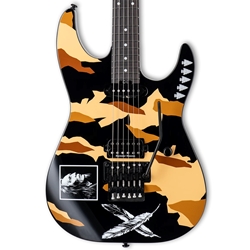 ESP LTD GL Desert Eagle Electric Guitar Black w/ Graphic