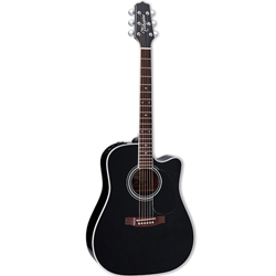 Takamine EF341SC Dreadnought Acoustic Electric Guitar Black