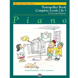 Alfred's Basic Piano Library: Notespeller Book Complete 2 & 3