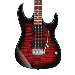 Ibanez GRX70QA Electric Guitar Transparent Red Burst