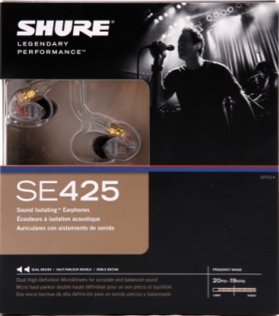 Shure SE425 Ear Buds (Clear)