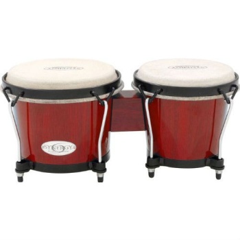 Toca Synergy Wood Bongos Rio Red