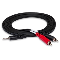 Hosa CMR-210 3.5 mm TRS to Dual RCA 10' Cable