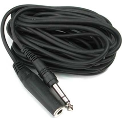 Hosa 1/4 in TRS to 1/4 in TRS Headphone Extension Cable