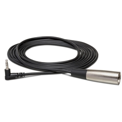 Hosa 5' Right-angle 3.5 mm TRS to XLR3M cable