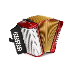 Hohner Corona II GCF Accordion Red