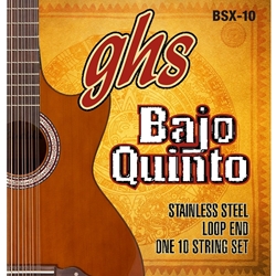 GHS BSX10 Stainless Steel Bajo Quinto 10 String Set