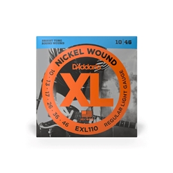 D'Addario EXL110 Nickel Wound Electric Guitar Strings Regular Light 10-46