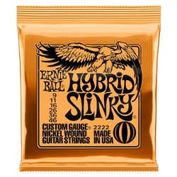 Ernie Ball 2222 Hybrid Slinky Nickel Wound Electric Guitar Strings 9-46