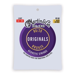 Martin M140 Light Acoustic Guitar Strings