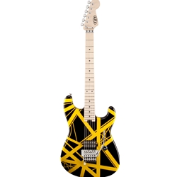 EVH Stripe Series Black with Yellow Stripes Electric Guitar
